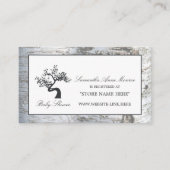 Rustiek Silver Birch Tree Baby shower Gift Registr Informatiekaartje (Voorkant)