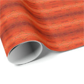 Rustiek Sinaasappel Azteeks Patroon Cadeaupapier (Rol Hoek)