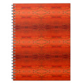 Rustiek Sinaasappel Azteeks Patroon Notitieboek (Voorkant)