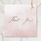 Rustiek Sinaasappel Bloemen Fall Wedding Bedankjes Labels (Achterkant)