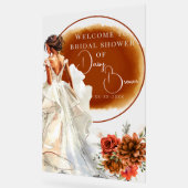 Rustiek Sinaasappel Boho sunset Vrijgezellenfeest Acryl Bord (Hoek)