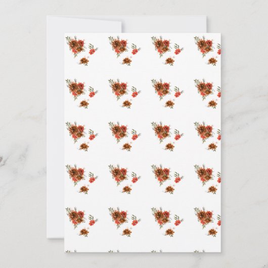 Rustiek Sinaasappel Boho zonsondergang Bachelorett Kaart (Achterkant)