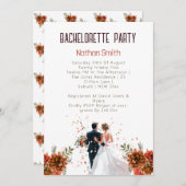 Rustiek Sinaasappel Boho zonsondergang Bachelorett Kaart (Voorkant / Achterkant)