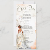 Rustiek Sinaasappel Boho zonsondergang Zomer Huwel (Achterkant)