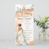 Rustiek Sinaasappel Boho zonsondergang Zomer Huwel (Staand voorkant)