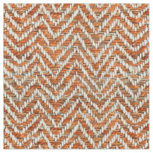 Rustiek sinaasappel chevron stof