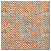 Rustiek sinaasappel chevron stof (Swatch)