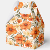  Rustiek Sinaasappel Herfstbloemen Bedankdoosjes (Voorkant)