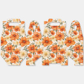 Rustiek Sinaasappel Herfstbloemen Bedankdoosjes (Ongevouwen)