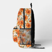  rustiek Sinaasappel herfstbloemen Bedrukte Rugzak (Rechts)
