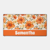  rustiek Sinaasappel herfstbloemen Bureaumat (Voorkant)
