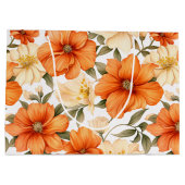  rustiek Sinaasappel herfstbloemen Groot Cadeauzakje (Achterkant)