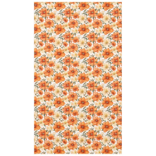  rustiek Sinaasappel herfstbloemen Tafelkleed (Voorkant)