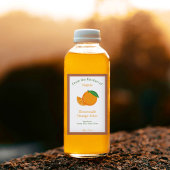 Rustiek Sinaasappel Juice Bottle Label Sticker