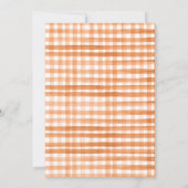 Rustiek Sinaasappel Little Pumpkin Stack Baby show Kaart (Achterkant)