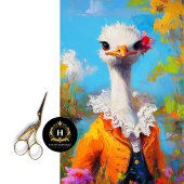 Rustiek Sinaasappel Moederdag struisvogel Decoupag Tissuepapier