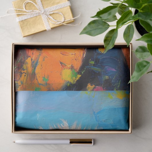 Rustiek Sinaasappel Moederdag struisvogel Decoupag Tissuepapier (Geschenk)