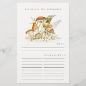 Rustiek Sinaasappel Paddestoel Fern Foliage Recept (Voorkant)