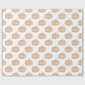 Rustiek Sinaasappel pompoenwikkelpapier Cadeaupapier (Vlak)