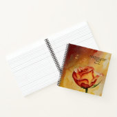 Rustiek Sinaasappel Roos Bloem Emerson Quote Journ Notitieboek (Binnen)