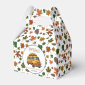 Rustiek Sinaasappel Truck Little Pumpkin Baby show Bedankdoosjes (Achterkant)