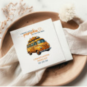 Rustiek Sinaasappel Truck Little Pumpkin Baby show Servet