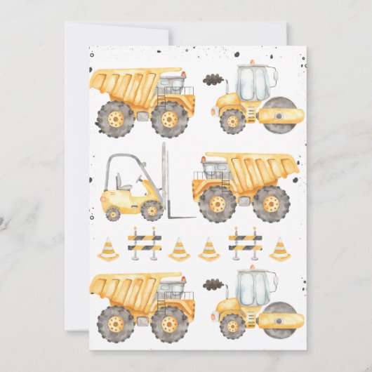 Rustiek Sluit de weg constructie verjaardag Kaart (Achterkant)