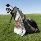 /Rustiek/Sneeuwman/Kerstmis Golfhanddoek (Groen)