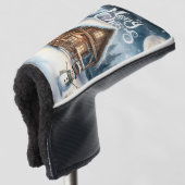 /Rustiek/Sneeuwman/Kerstmis Golfheadcover (3/4 voorkant)