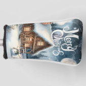 /Rustiek/Sneeuwman/Kerstmis Golfheadcover (Voorkant)