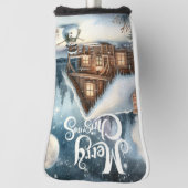 /Rustiek/Sneeuwman/Kerstmis Golfheadcover (Draai 90)