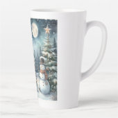 /Rustiek/Sneeuwman/Kerstmis Latte Mok (Rechts)