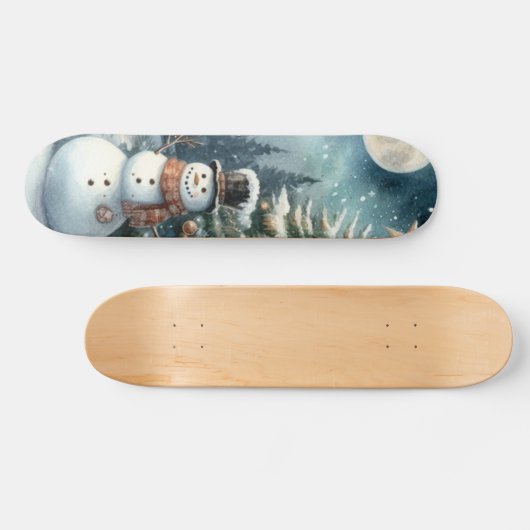 /Rustiek/Sneeuwman/Kerstmis Persoonlijk Skateboard (Horizontaal)