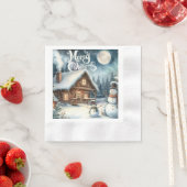 /Rustiek/Sneeuwman/Kerstmis Servet (Insitu)