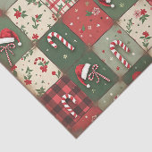 Rustiek snoepriet & geplakt kerstweefsel papier (Detail)