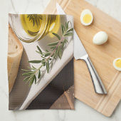 Rustiek Sourdough Brood Olijfolie Theedoek (Quarter Fold)