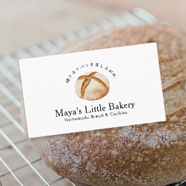 Rustiek Sourdough Brood Waterverf Bakkerij Visitekaartje