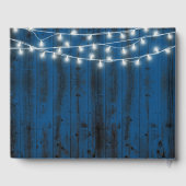 Rustiek Sprookje Prinses Navy Schuur Bruiloft Gastenboek (Achterkant)