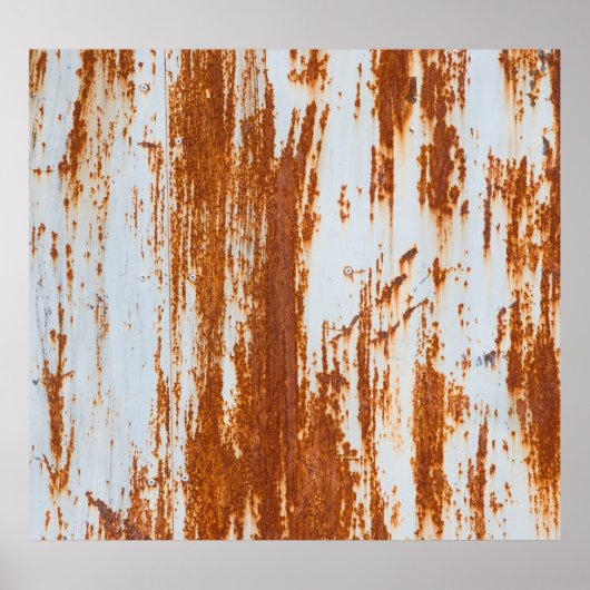 Rustiek staal: Grunge wandtextuur Poster (Voorkant)