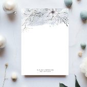 Rustiek stencil botanisch grijs briefpapier papier