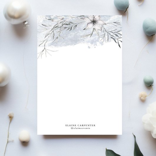 Rustiek stencil botanisch grijs briefpapier papier