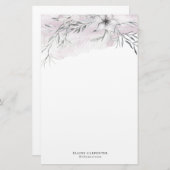 Rustiek stencil botanische briefpapier (Voorkant / Achterkant)