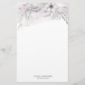 Rustiek stencil botanische briefpapier (Voorkant)