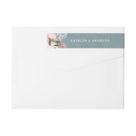 Rustiek Stoffig Blauw Burlap Bruiloft Retouradres