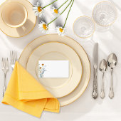 Rustiek Stoffig Blauw Wildbloemen & Daisies Bruilo Plaatskaartje