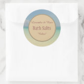 Rustiek strand Bad zout Mason Jar Ronde Sticker (Tas)