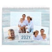 Rustiek Strand Hout Familie Foto's 2024 Kalender (Hoes)