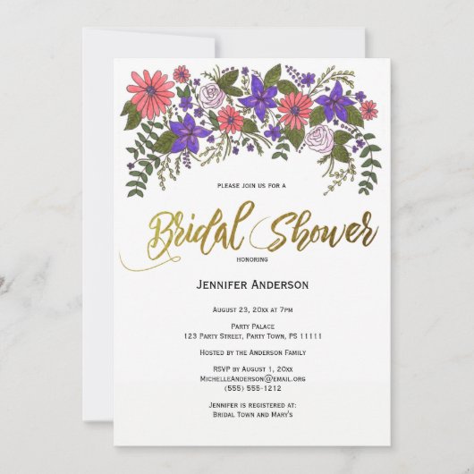 Rustiek strand Wood Floral Vrijgezellenfeest Kaart (Voorkant)