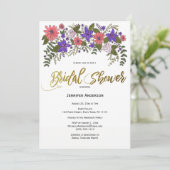 Rustiek strand Wood Floral Vrijgezellenfeest Kaart (Staand voorkant)