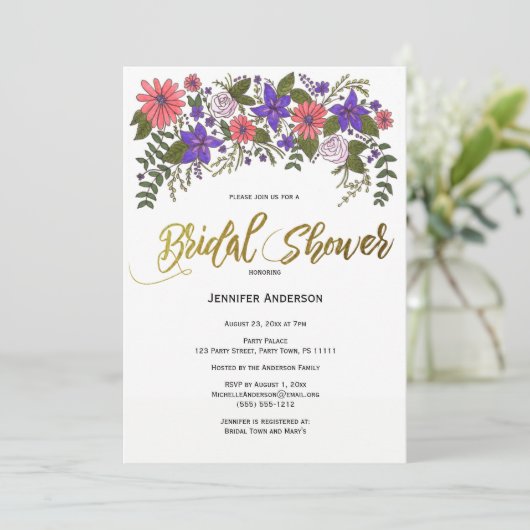 Rustiek strand Wood Floral Vrijgezellenfeest Kaart (Staand voorkant)